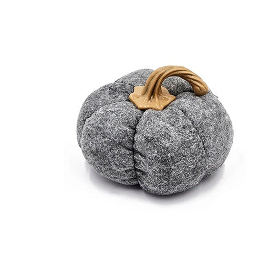 Set Of 3, 8.3x8.3x5.5 Gray Pumpkin, Pumpkin Ornament Decor For Holiday Harvest Festival Fall Festival Thanksgiving null