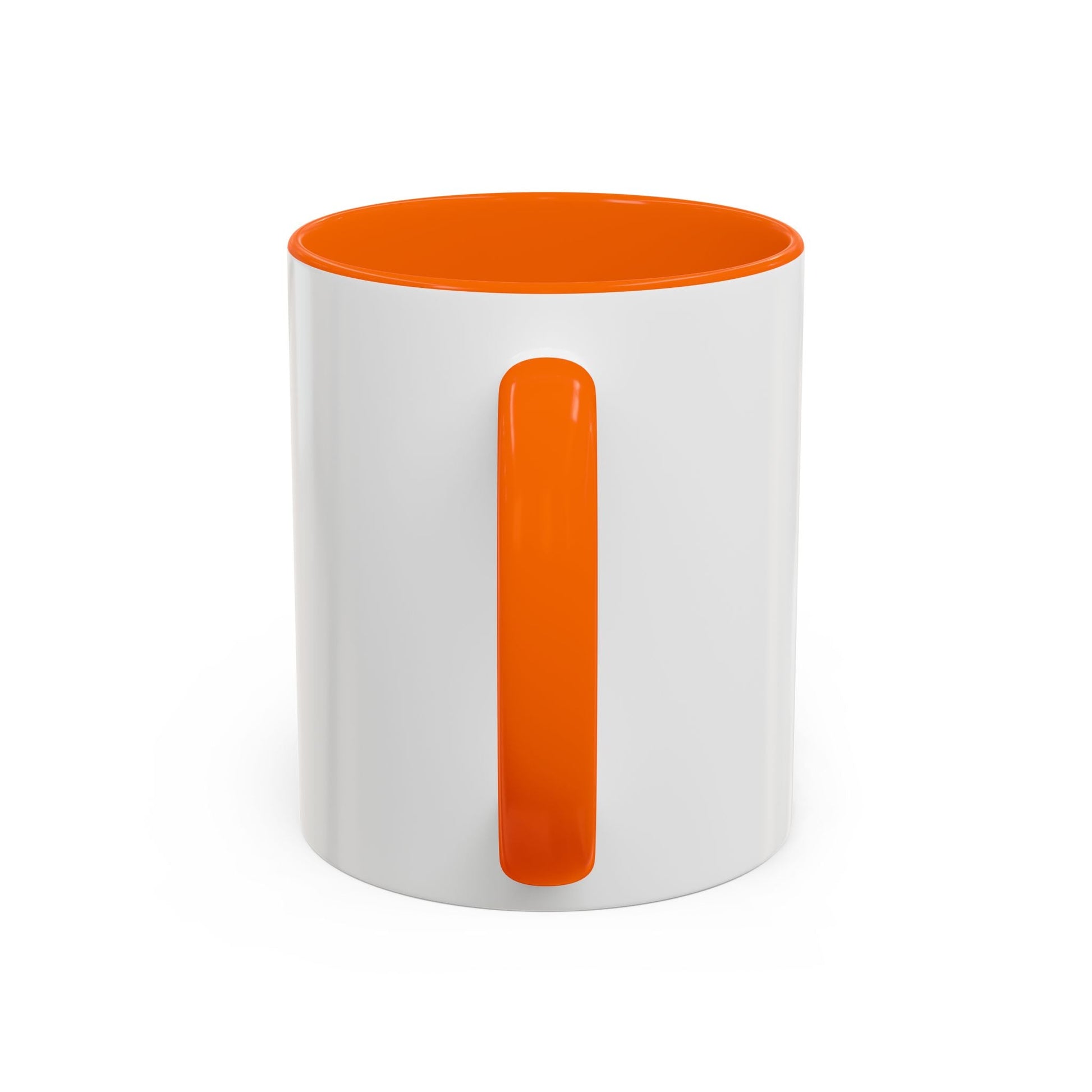 NK Monogram Accent Coffee Mug — Black Logo Ceramic Cup (11/15 oz) Printify
