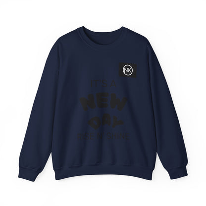 NK Logo Grid Sweatshirt — Monogram Graphic Crewneck Printify