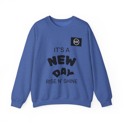 NK Logo Grid Sweatshirt — Monogram Graphic Crewneck Printify