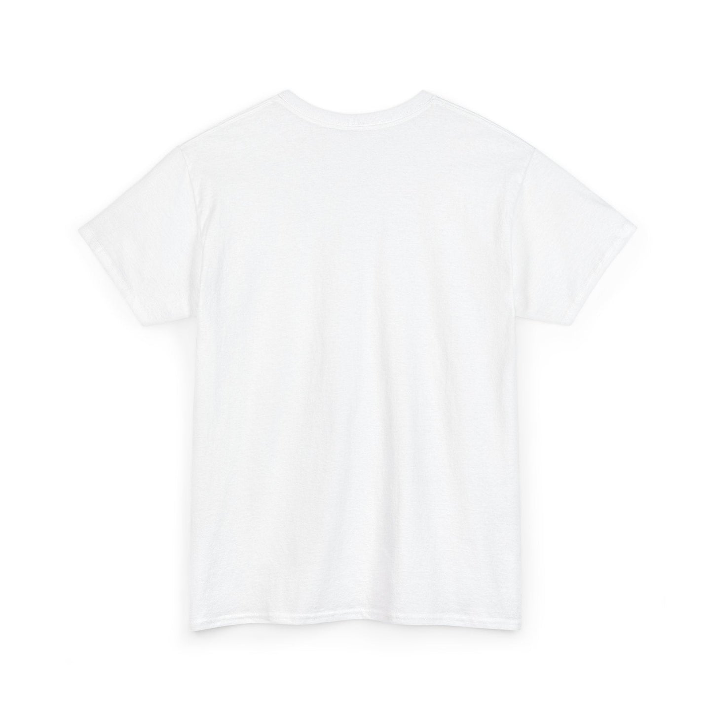 Patriotic "LOVE" Graphic Tee — American Flag Heart & Donut Design Printify