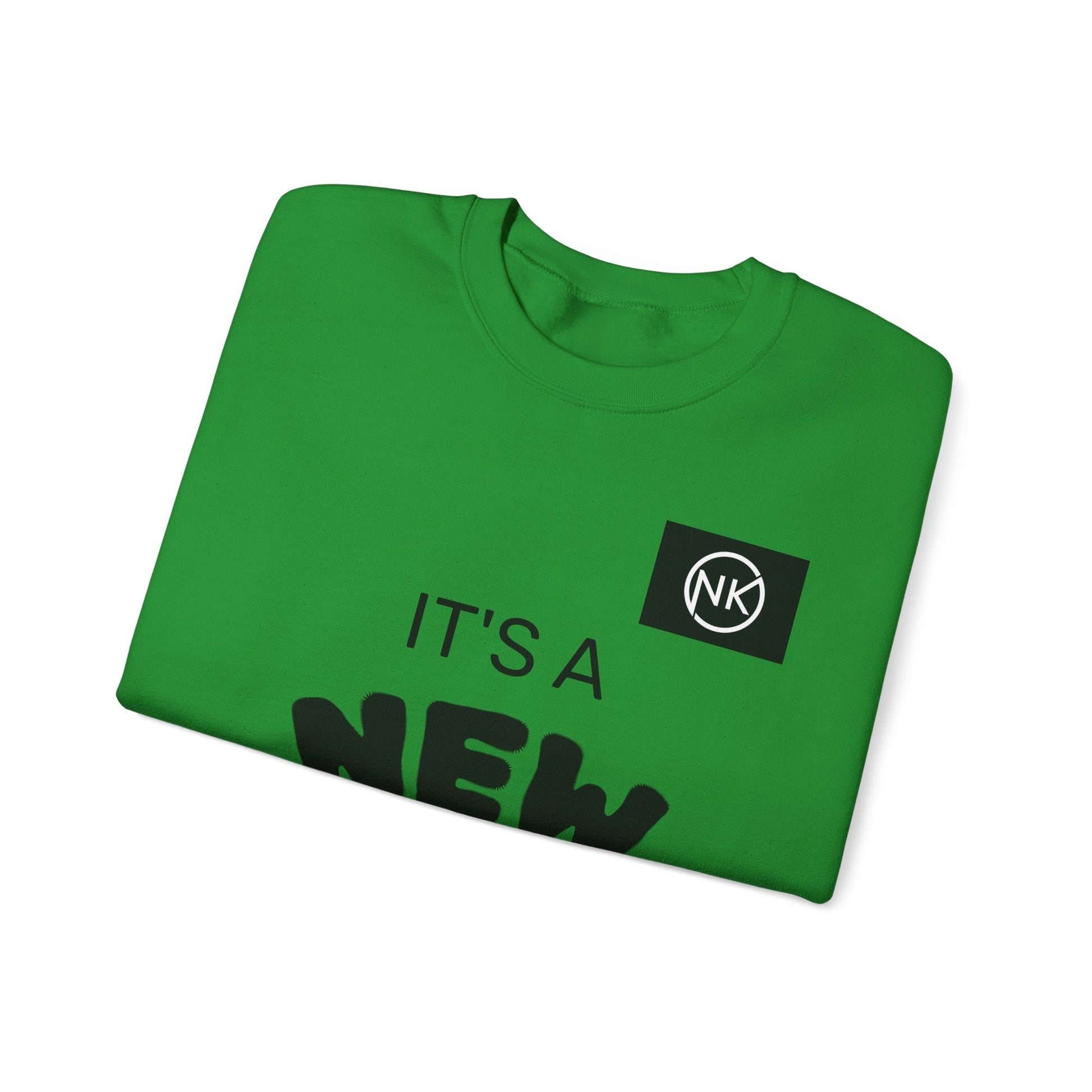 NK Logo Grid Sweatshirt — Monogram Graphic Crewneck Printify