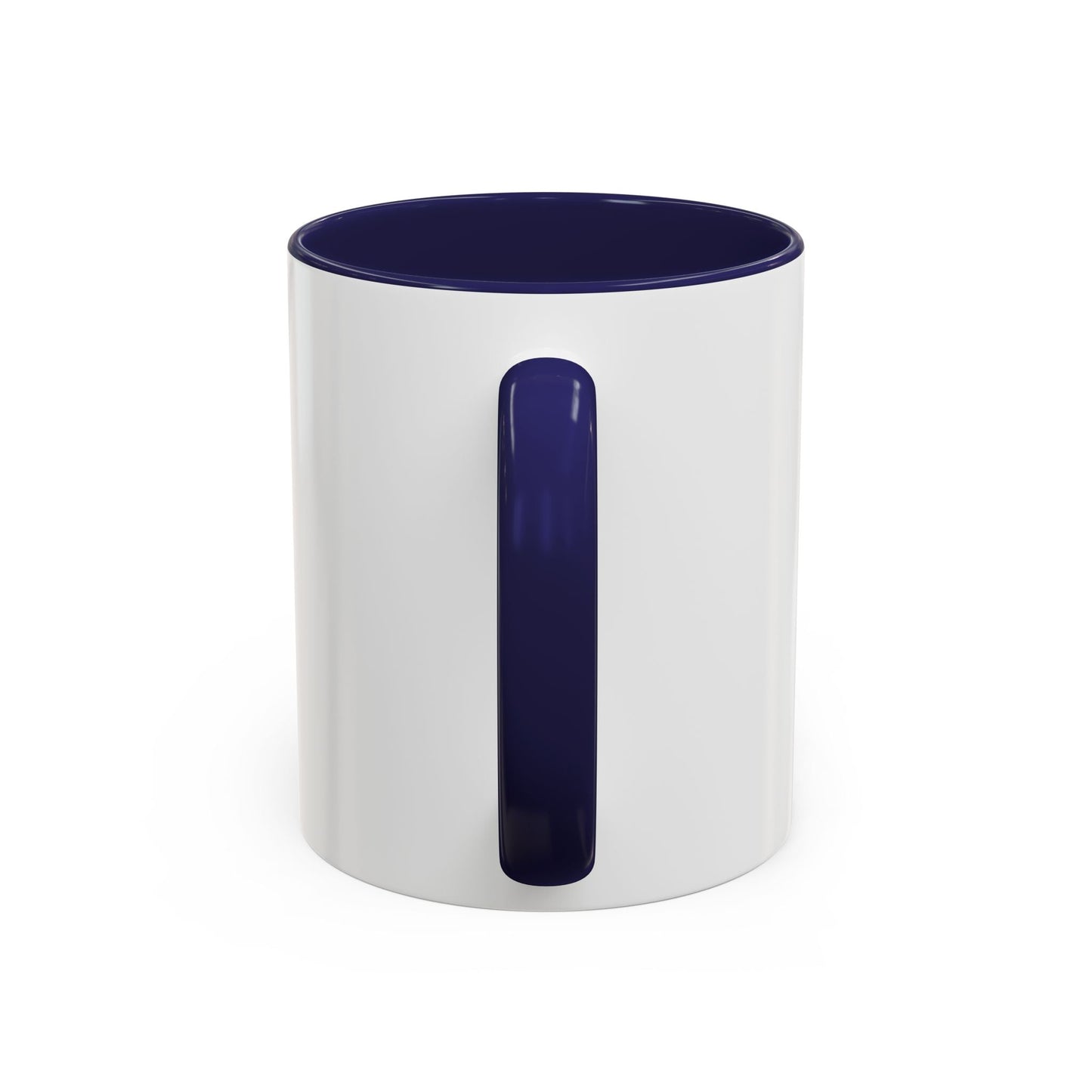 NK Monogram Accent Coffee Mug — Black Logo Ceramic Cup (11/15 oz) Printify