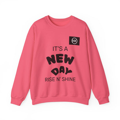 NK Logo Grid Sweatshirt — Monogram Graphic Crewneck Printify