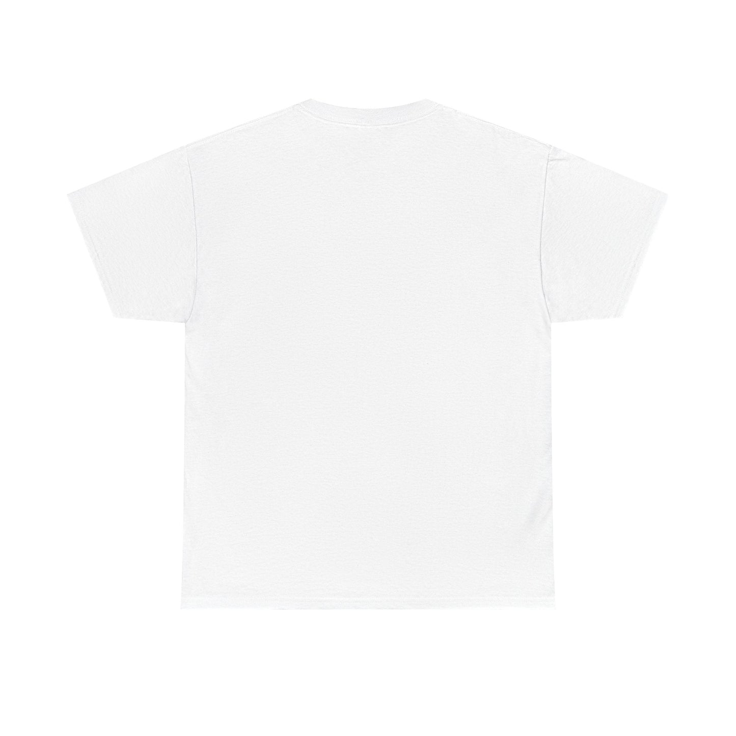 Patriotic "LOVE" Graphic Tee — American Flag Heart & Donut Design Printify
