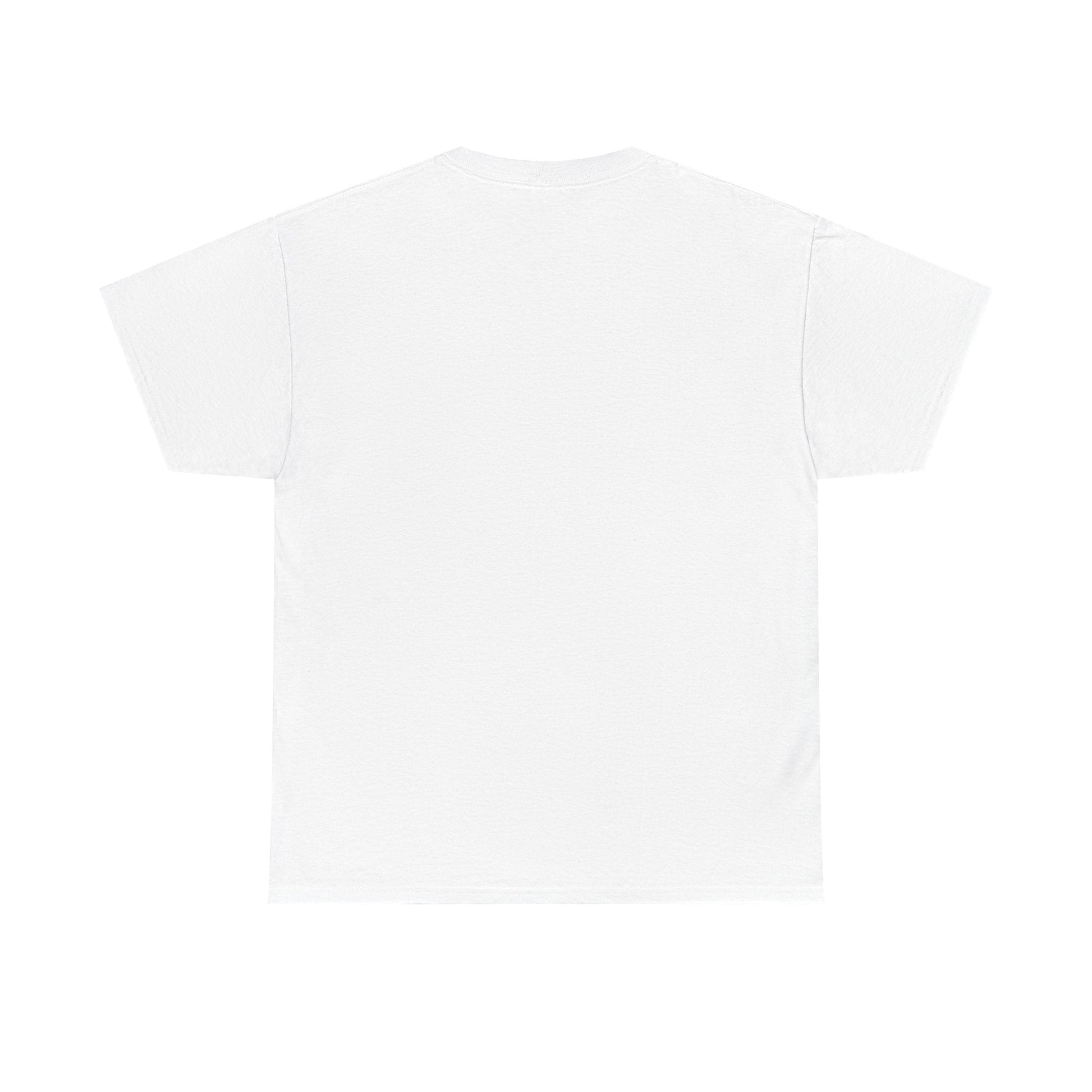 Patriotic "LOVE" Graphic Tee — American Flag Heart & Donut Design Printify