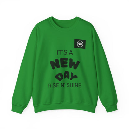 NK Logo Grid Sweatshirt — Monogram Graphic Crewneck Printify
