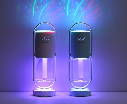 Magic Shadow USB Air Humidifier For Home With Projection Night Lights Ultrasonic Car Mist Maker Mini Office Air Purifier null