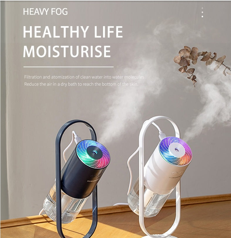 Magic Shadow USB Air Humidifier For Home With Projection Night Lights Ultrasonic Car Mist Maker Mini Office Air Purifier null