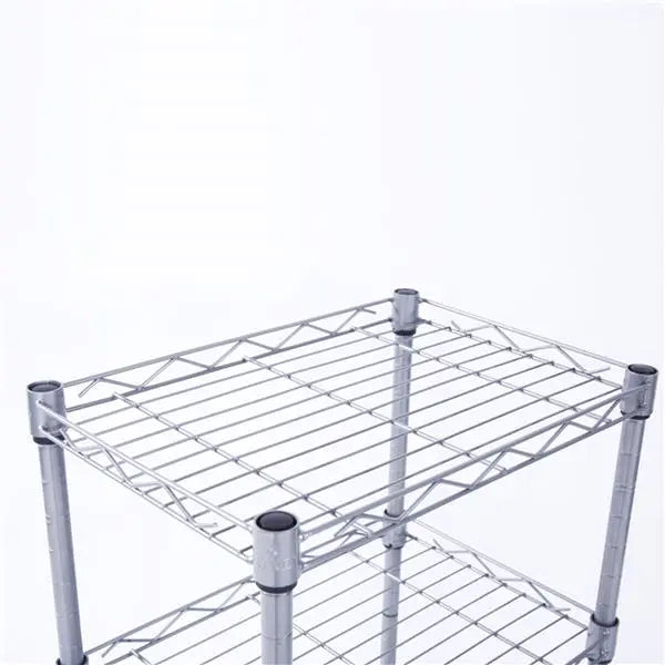 4-Tier Metal Storage Rack – Adjustable Carbon Steel Shelving Unit for Garage, Kitchen & Home, Silver Gray null