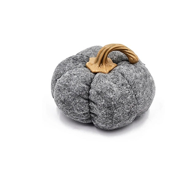 Set Of 3, 8.3x8.3x5.5 Gray Pumpkin, Pumpkin Ornament Decor For Holiday Harvest Festival Fall Festival   Thanksgiving null