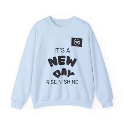 NK Logo Grid Sweatshirt — Monogram Graphic Crewneck Printify