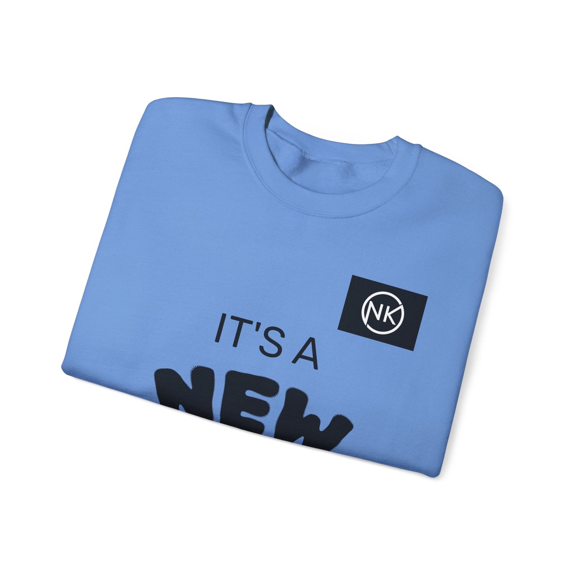 NK Logo Grid Sweatshirt — Monogram Graphic Crewneck Printify