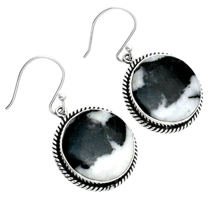 Natural Black Zebra Jasper Earrings E-1055 56-EE10416 DESIRE GEM