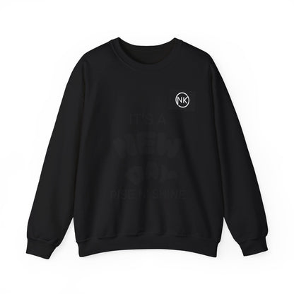 NK Logo Grid Sweatshirt — Monogram Graphic Crewneck Printify