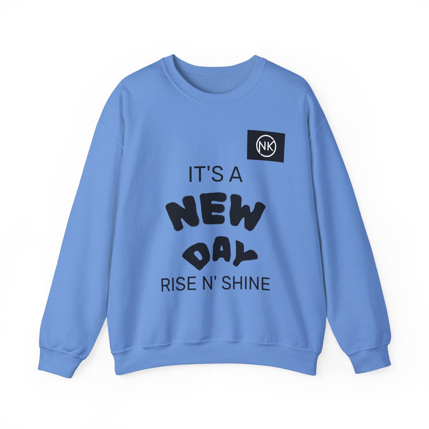 NK Logo Grid Sweatshirt — Monogram Graphic Crewneck Printify