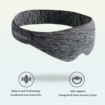 Light-shading Sleep Aid Eye Mask, Which Can Be Used For Travel And Home Office, Skin-friendly And Comfortable 3D Eye Mask, Shading And Breathable To Relieve Eye Fatigue null