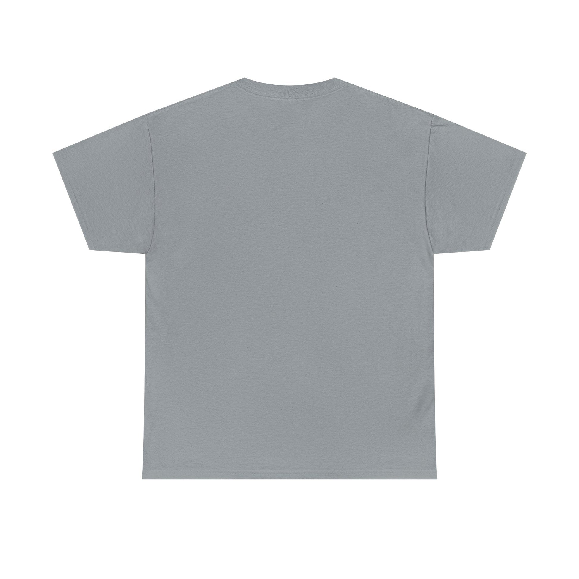 Patriotic "LOVE" Graphic Tee — American Flag Heart & Donut Design Printify