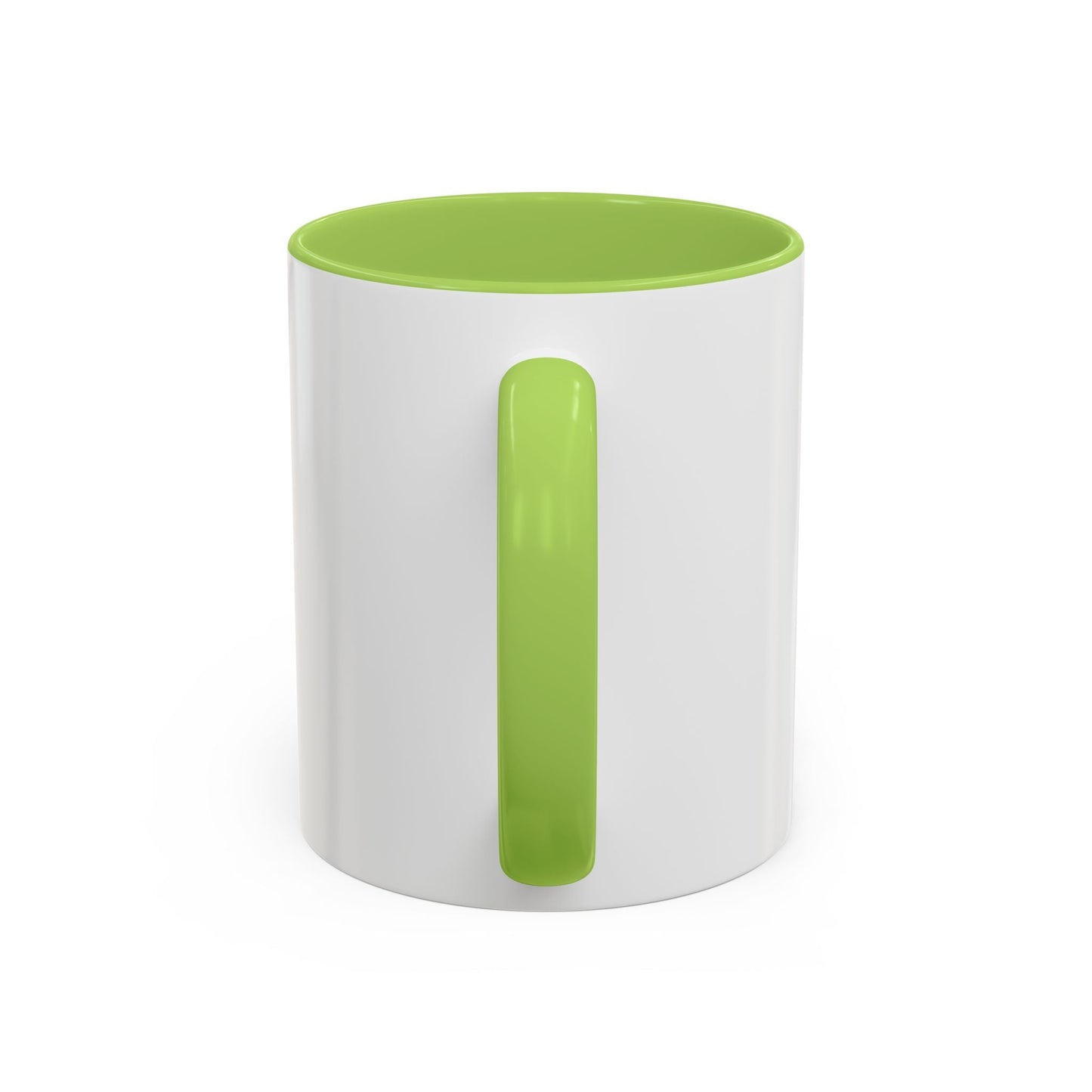 NK Monogram Accent Coffee Mug — Black Logo Ceramic Cup (11/15 oz) Printify