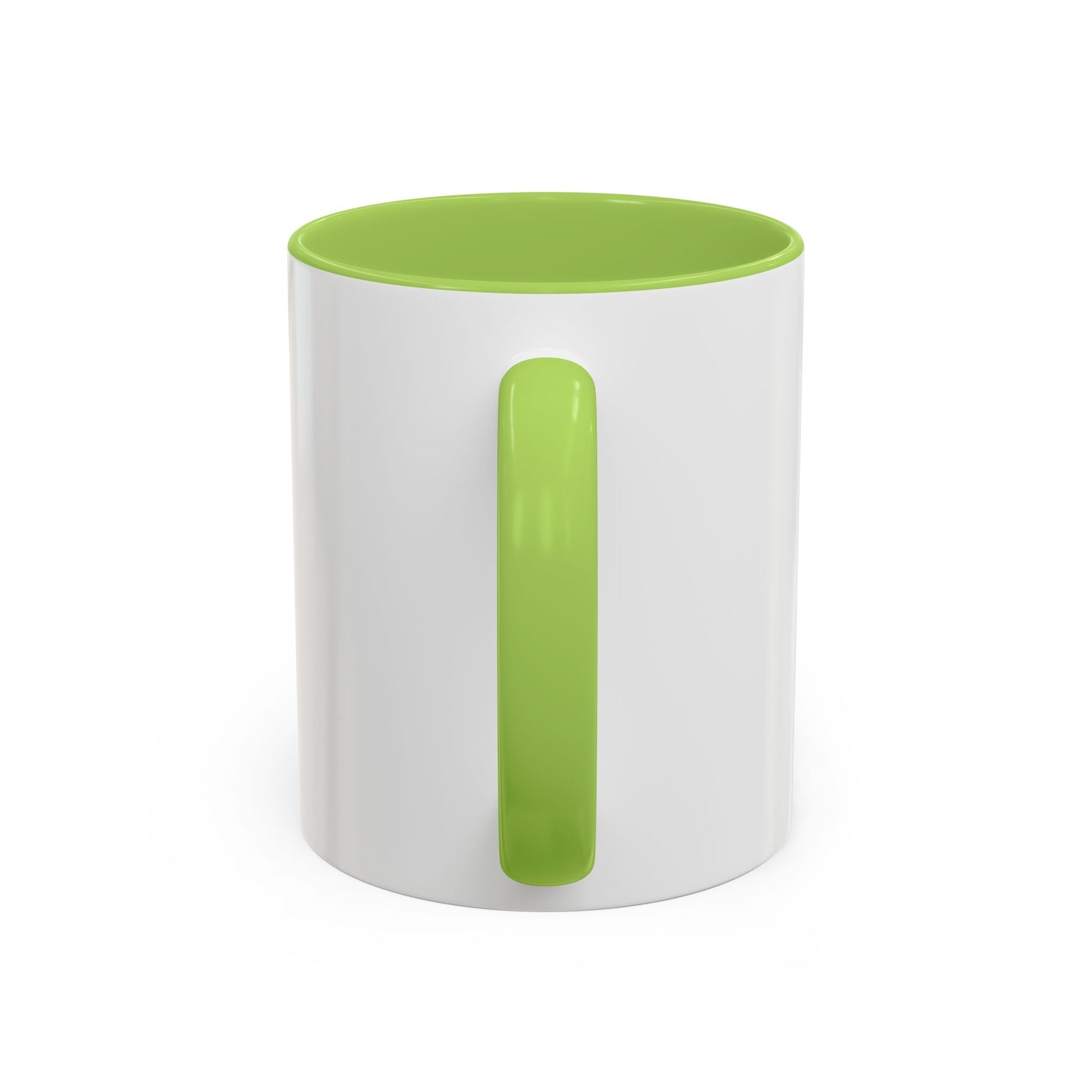 NK Monogram Accent Coffee Mug — Black Logo Ceramic Cup (11/15 oz) Printify