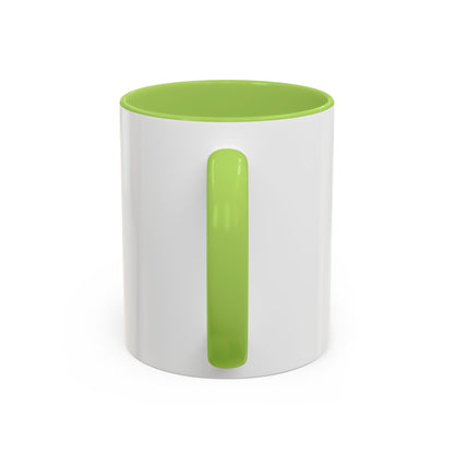 NK Monogram Accent Coffee Mug — Black Logo Ceramic Cup (11/15 oz) Printify
