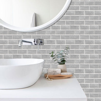 Luxury Gray Marble Peel & Stick Wallpaper – Self-Adhesive Waterproof Wall Sticker for Kitchen, Bathroom & Home Decor null
