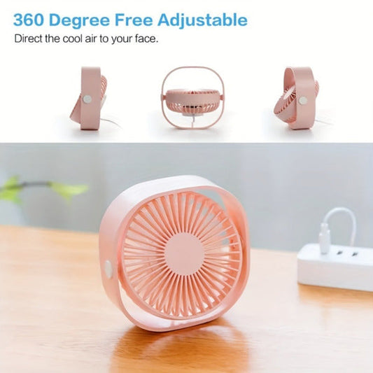 New Desktop Small Fan, Portable Office Student Dormitory Home Mini Fan Silent - Random Color - Prohibited From Sale On Amazon Platform null