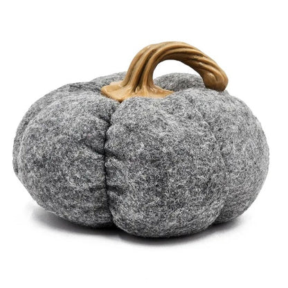 Set Of 3, 8.3x8.3x5.5 Gray Pumpkin, Pumpkin Ornament Decor For Holiday Harvest Festival Fall Festival   Thanksgiving null