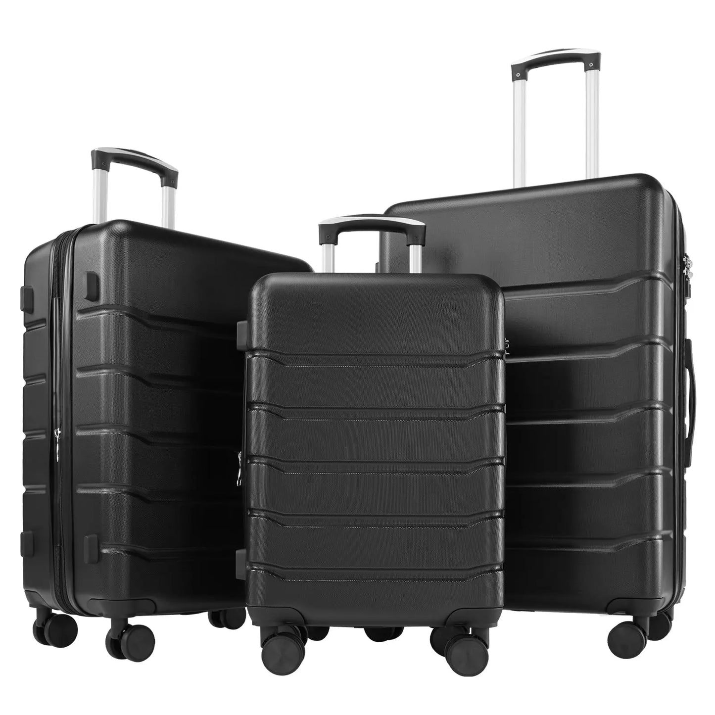Hardshell Carry-On & Checked Luggage Set – 20, 24 & 28 Inch Spinner Suitcase with TSA Lock null